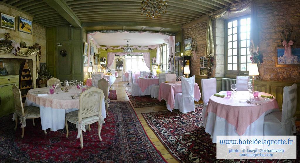 Hotel De La Grotte 蒙蒂尼亚克 外观 照片